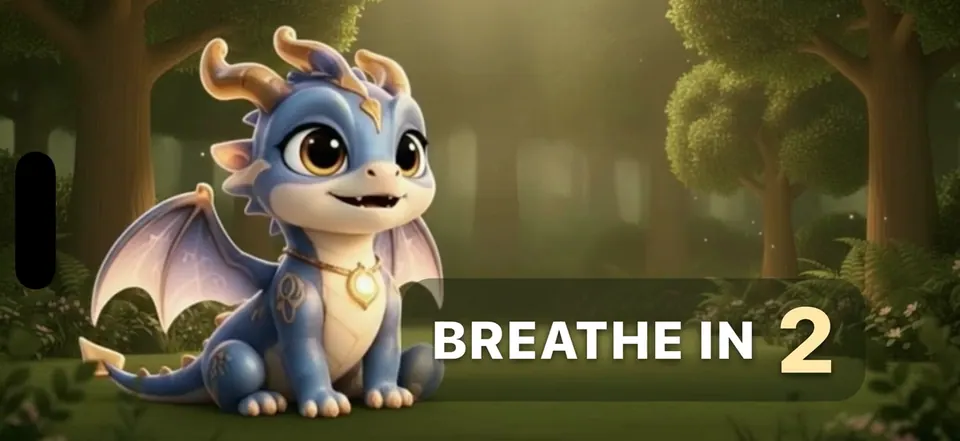 Breathe in: Ignis fills his chest while the count goes down.